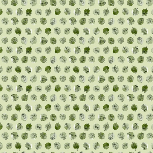 [90959-70] Blooming Memories // Dots, Green