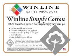 [WINSCTN9630] Winline 100% Cotton Batting
