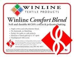 [WINCBLND9630] Winline Comfort Blend 80/20 Batting